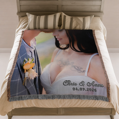Personalized Book Lover Woven Blanket - Reading Gift for Women-2