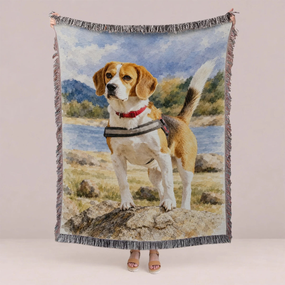 Personalized Book Lover Woven Blanket - Reading Gift for Women-1