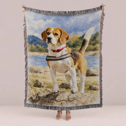 Personalized Book Lover Woven Blanket - Reading Gift for Women-1