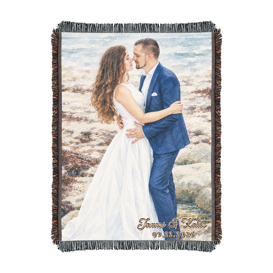 Personalized Ocean Animal Baby Blanket with Custom Name