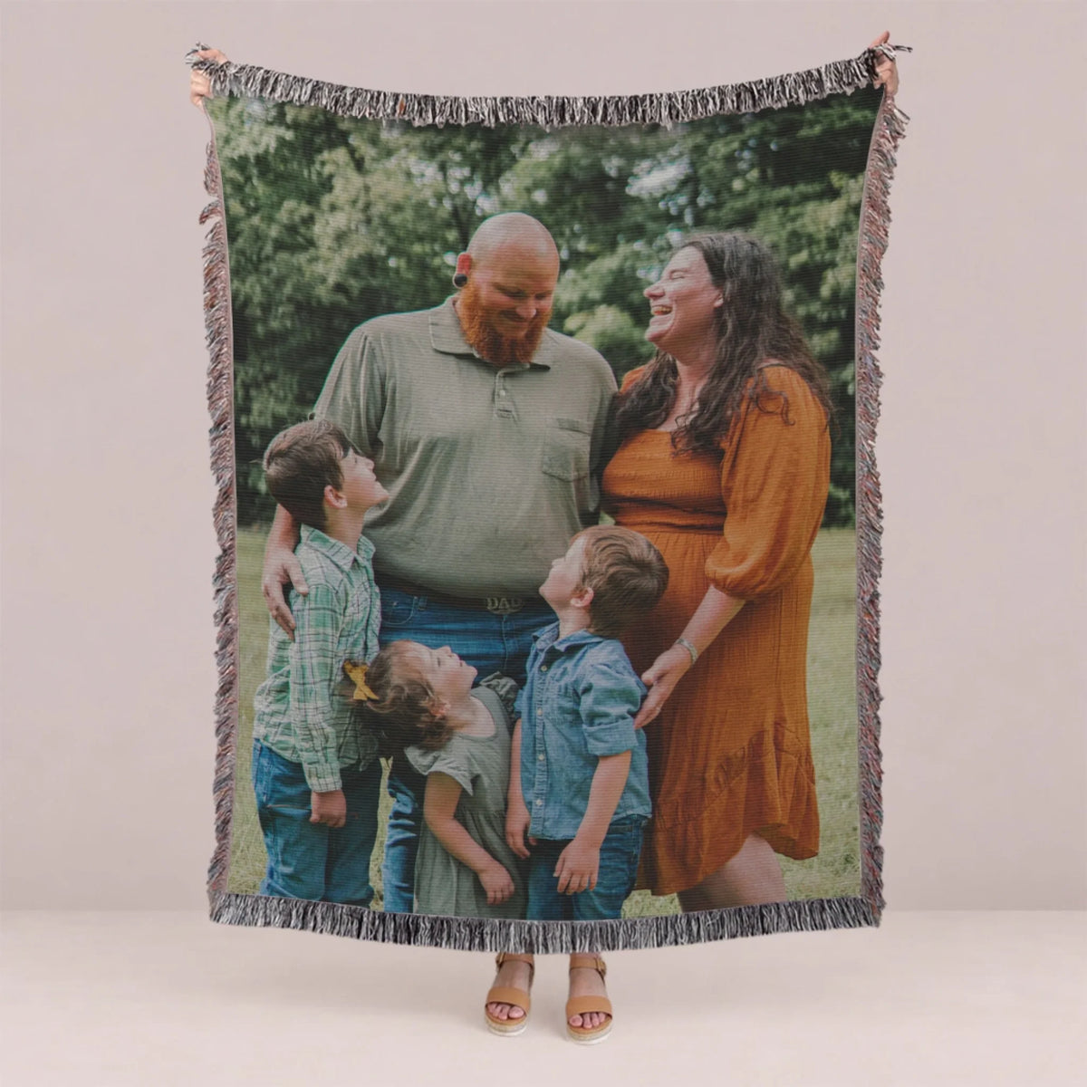 Personalized Book Lover Woven Blanket - Reading Gift for Women-1
