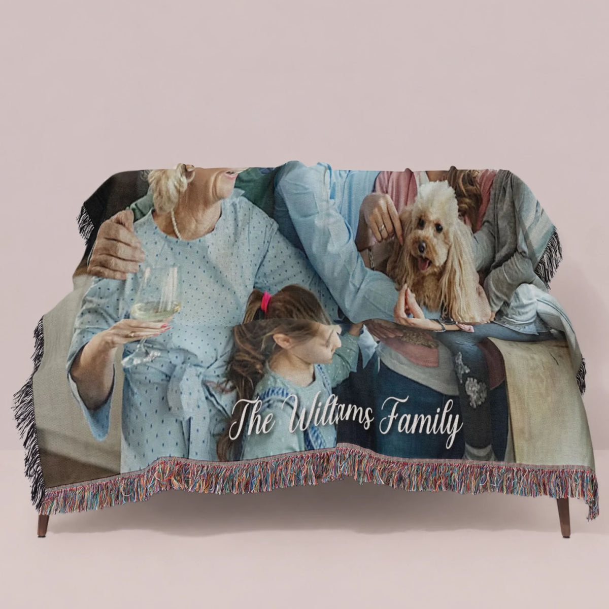 Personalized Book Lover Woven Blanket - Reading Gift for Women-3