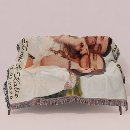 Personalized Book Lover Woven Blanket - Reading Gift for Women-3