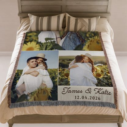Personalized Book Lover Woven Blanket - Reading Gift for Women-2