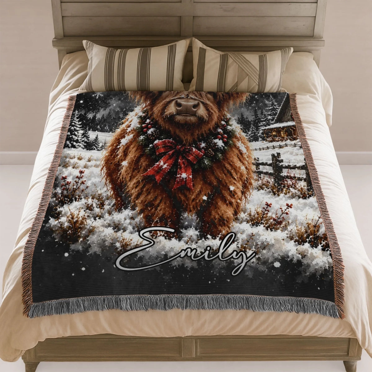 Personalized Book Lover Woven Blanket - Reading Gift for Women-2