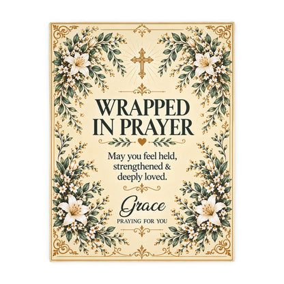 Personalized Christian Blanket with Custom Name – God Says You Are Inspirational Birthday Gift for Women