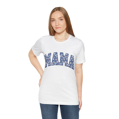 Retro Floral Mama T-Shirt for Mom