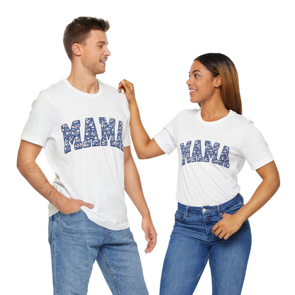 Retro Floral Mama T-Shirt for Mom