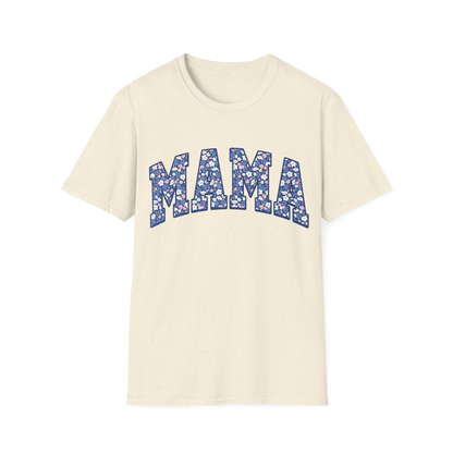 Retro Floral Mama T-Shirt for Mom