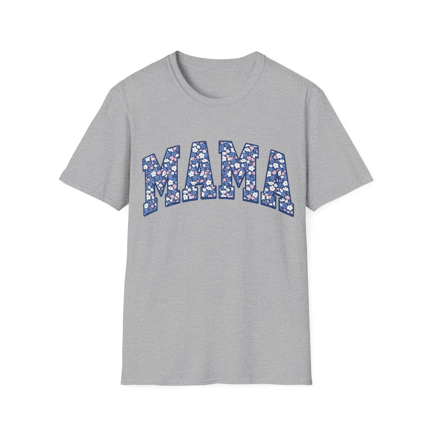 Retro Floral Mama T-Shirt for Mom