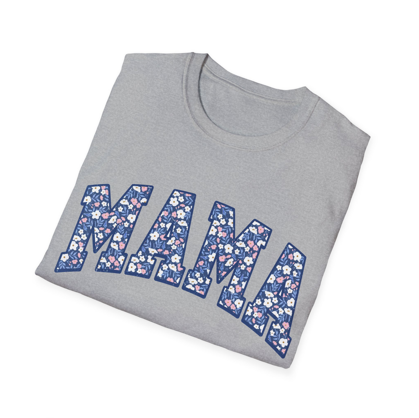 Retro Floral Mama T-Shirt for Mom