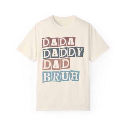 Dada Daddy Dad Bruh Retro Dad T-Shirt