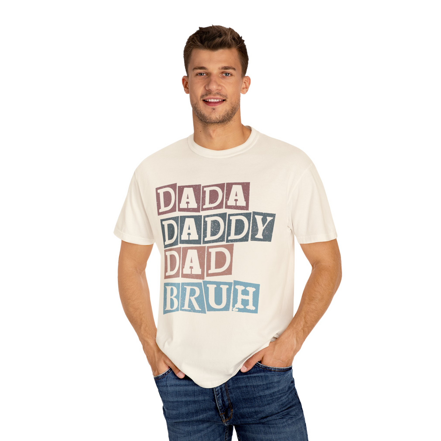 Dada Daddy Dad Bruh Retro Dad T-Shirt