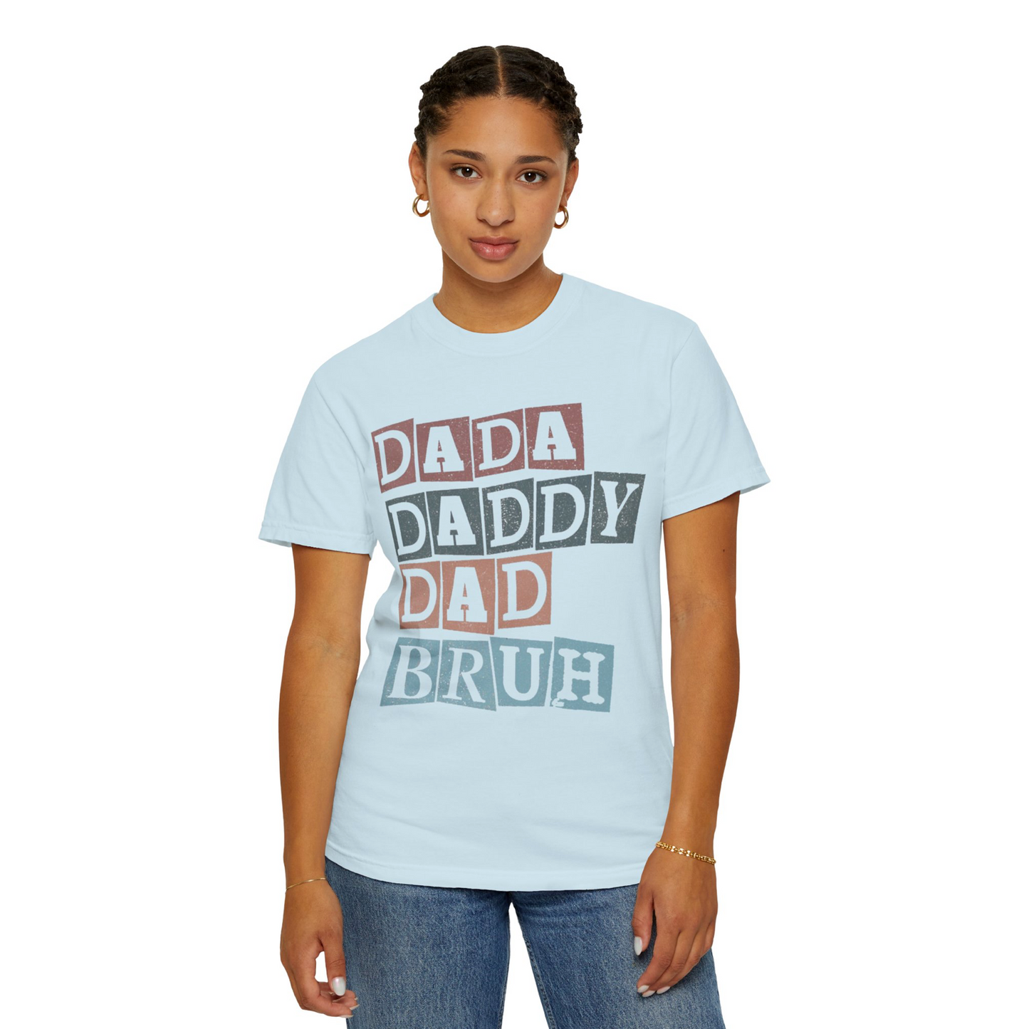 Dada Daddy Dad Bruh Retro Dad T-Shirt