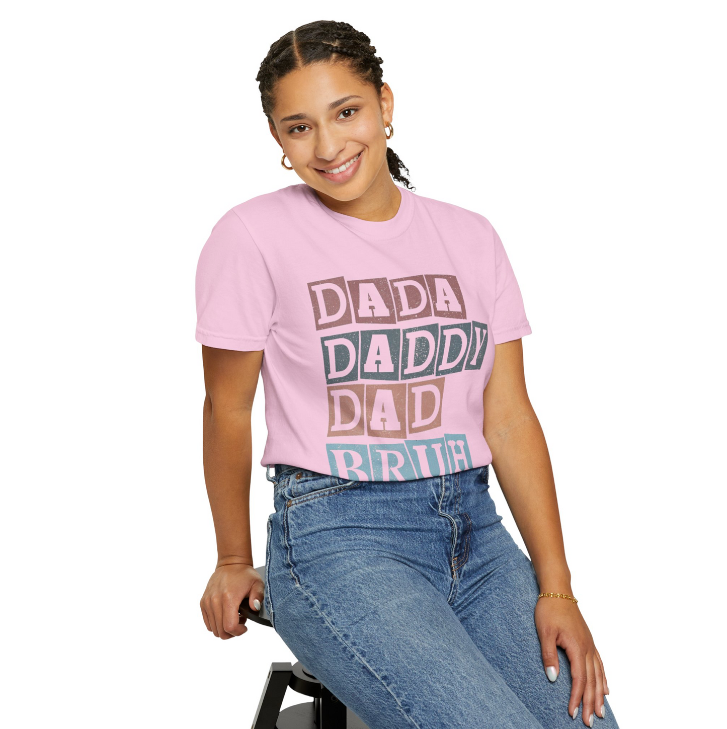 Dada Daddy Dad Bruh Retro Dad T-Shirt