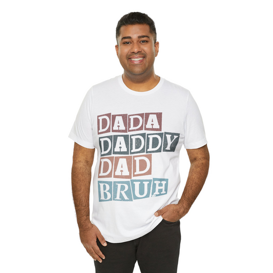 Dada Daddy Dad Bruh Retro Dad T-Shirt