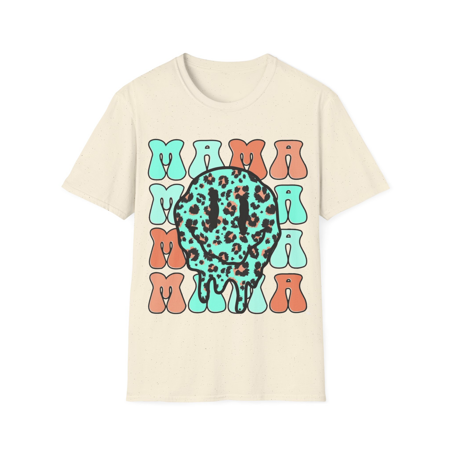 Retro Mama Smiley Face T-Shirt for Mother