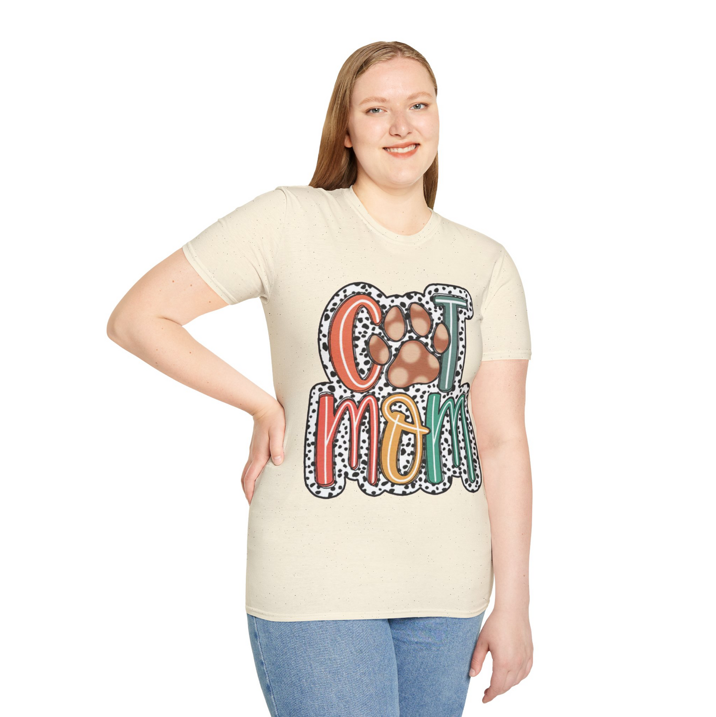 Cat Mom Dalmatian Dots T-Shirt