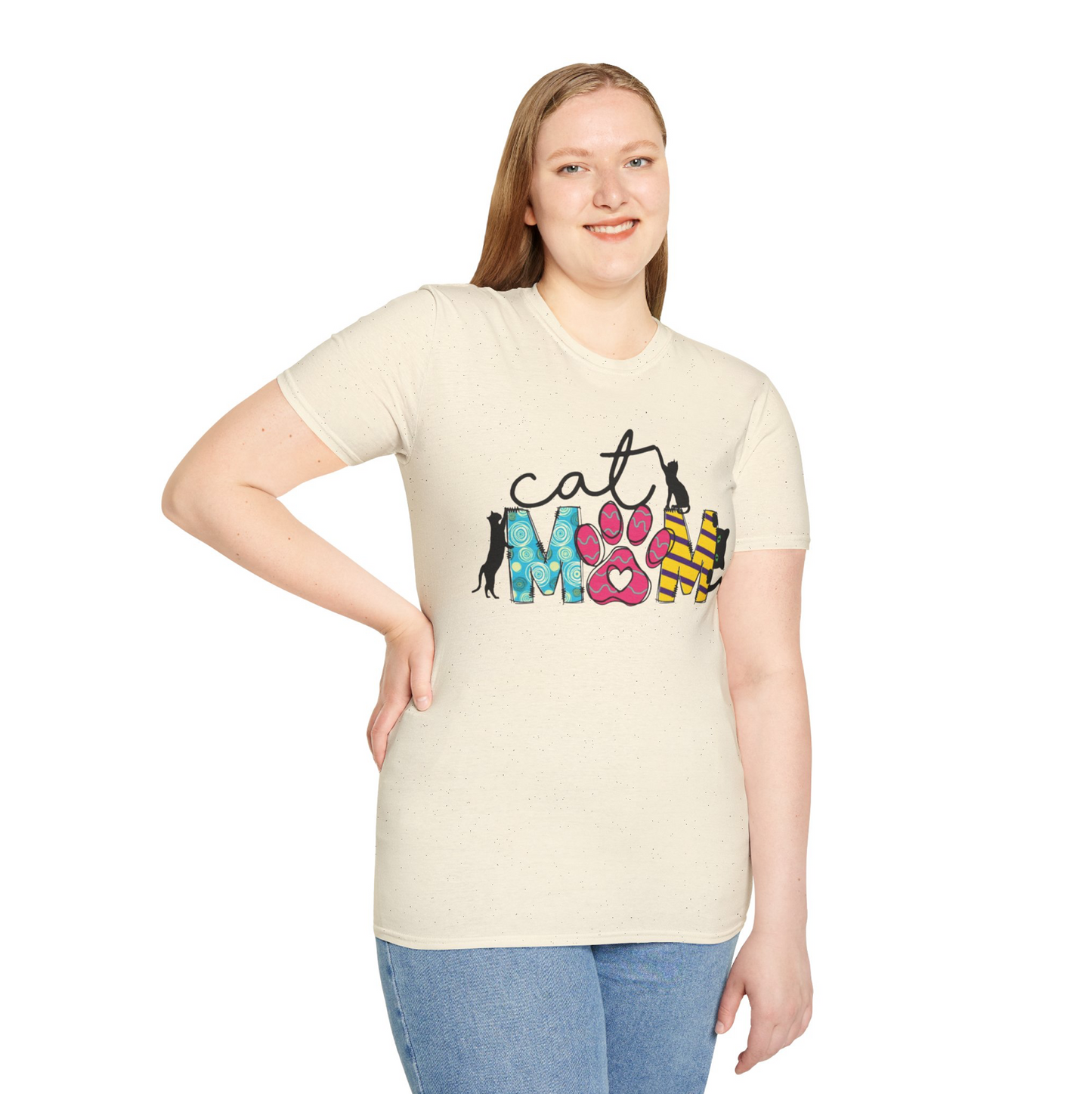 Cat Meow T-Shirt for Cat Mom