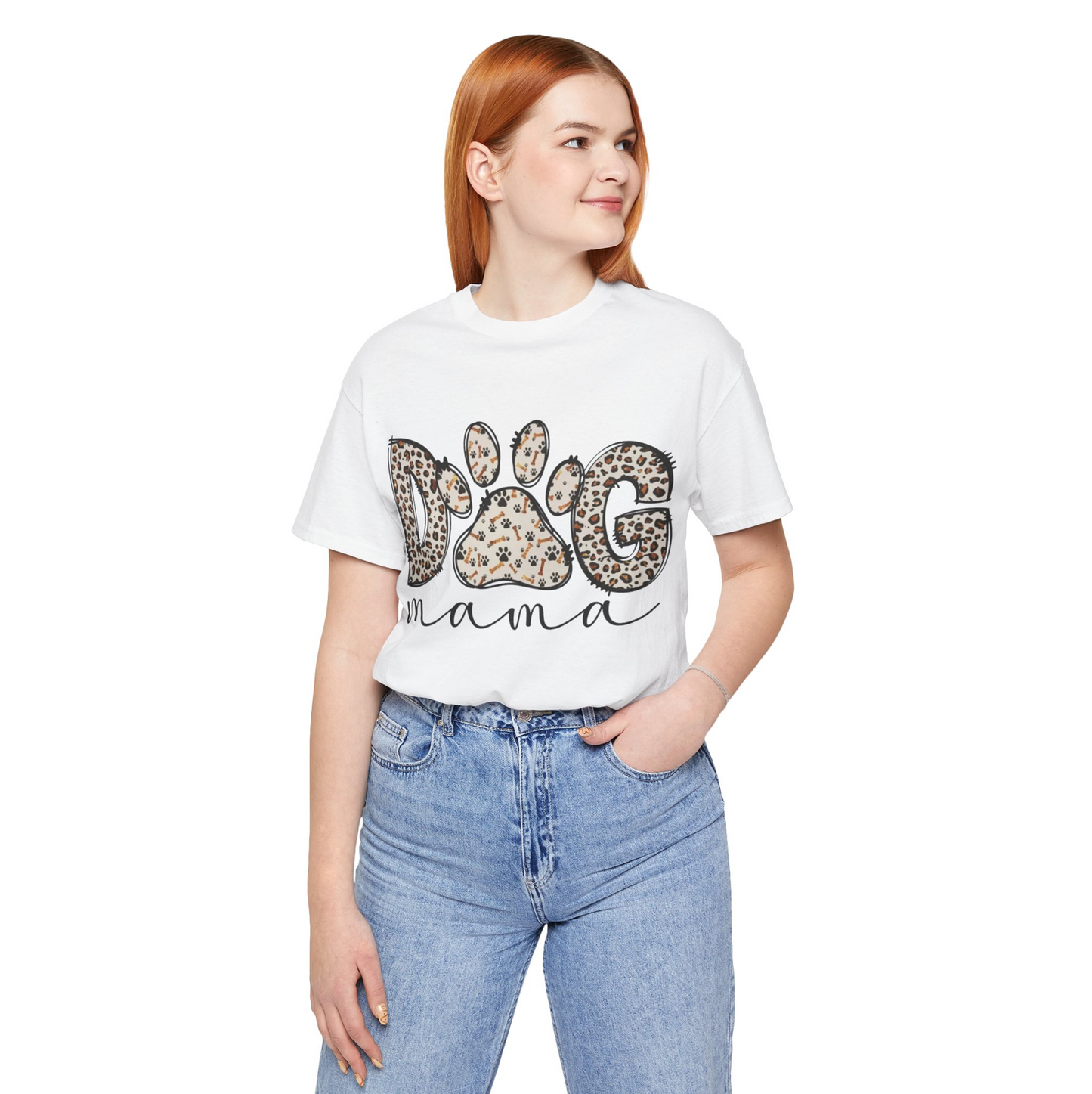 Mom Leopard T-Shirt for Dog Mom