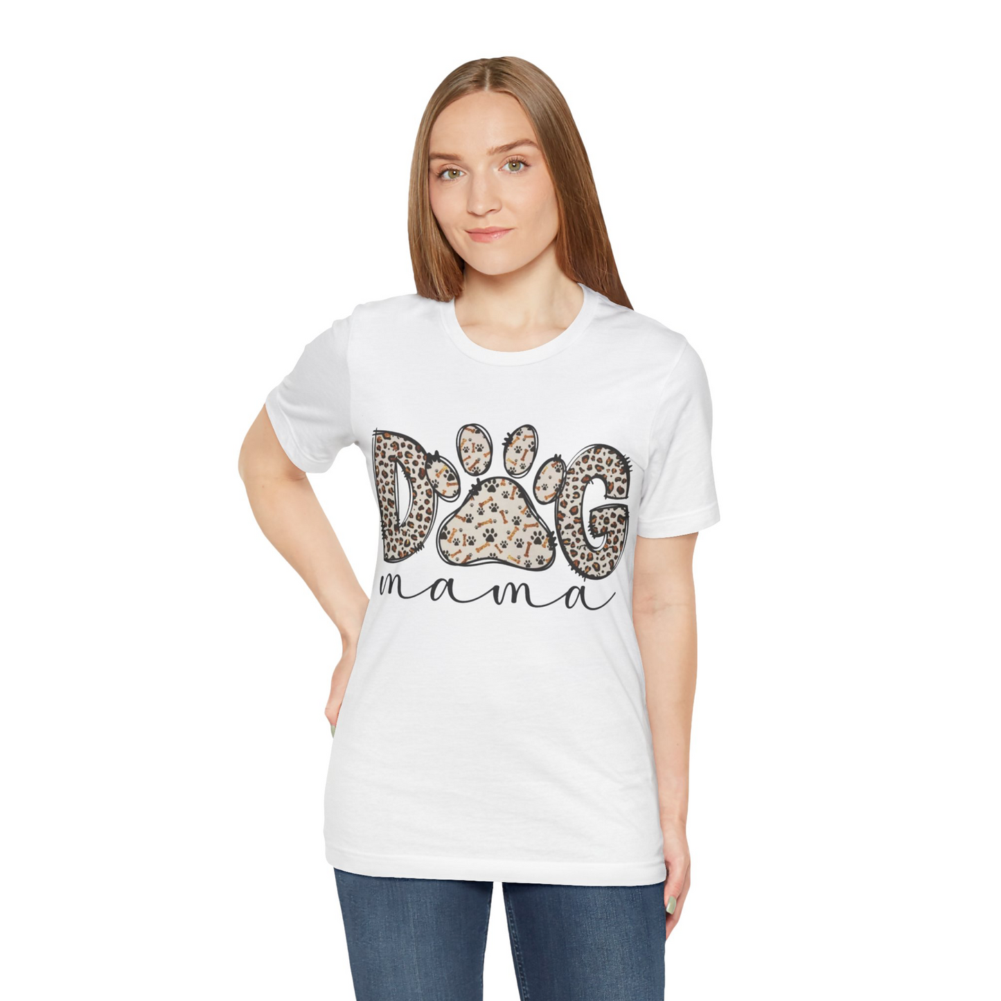 Mom Leopard T-Shirt for Dog Mom