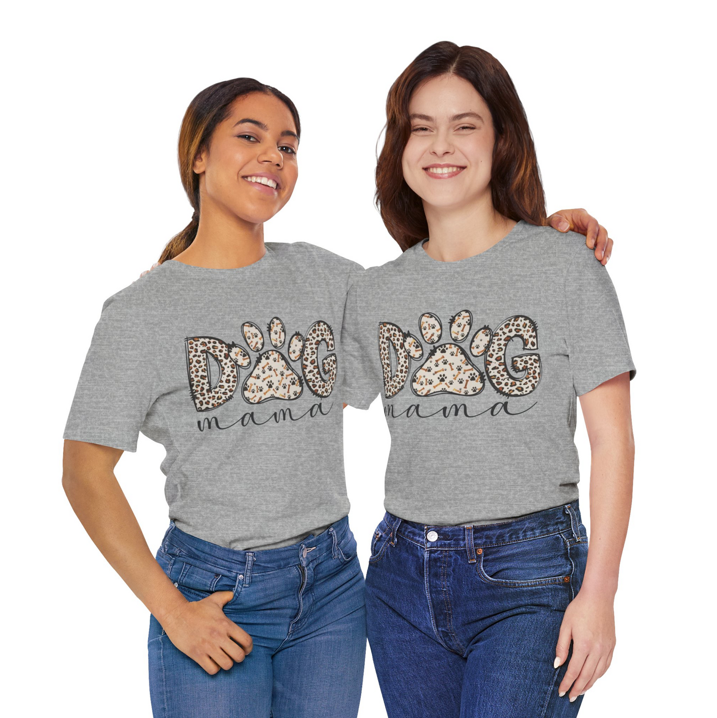 Mom Leopard T-Shirt for Dog Mom